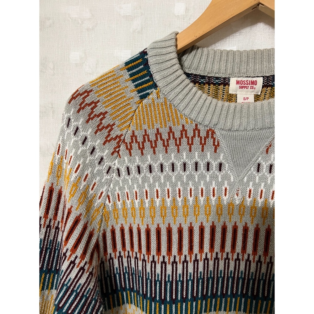 Geometric Retro Fall Colors Sweater 🍂🍁☕️ - Picture 2 of 4